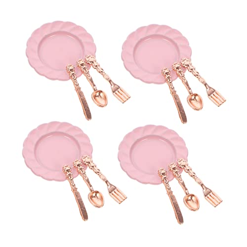 UPKOCH 4 Sätze Mini-Besteckset Mini-Puppenhaus-Teller puppenhaus mini Teller Teller kinderküche Kitchen Geschirrset Puppenhaus-Mini-Geschirr-Kit Puppenhaus-Miniteller Legierung Rosa UPKOCH 4 Sätze Mini-Besteckset Mini-Puppenhaus-Teller puppenhaus mini Teller Teller kinderküche Kitchen Geschirrset Puppenhaus-Mini-Geschirr-Kit Puppenhaus-Miniteller Legierung Rosa von UPKOCH