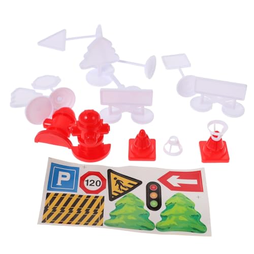 UPKOCH 4 Sätze Mini Verkehrsschild Barrikaden Für Die Straße Mini Straßensperre Modellsimulation Verkehrsschild Ampel Spielzeugautos Puzzle Kreuzungsschild UPKOCH 4 Sätze Mini Verkehrsschild Barrikaden Für Die Straße Mini Straßensperre Modellsimulation Verkehrsschild Ampel Spielzeugautos Puzzle Kreuzungsschild von UPKOCH