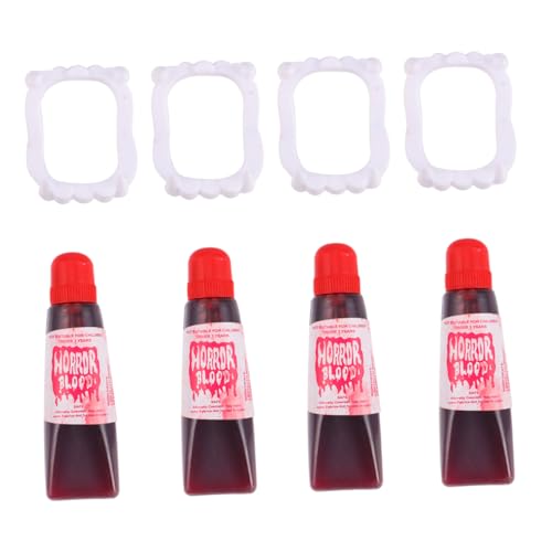 UPKOCH 4 Sätze Plasmaprothesen Halloween Halloween Toys Falsche Zähne gefälschte Vampirzähne Partei gefälschte Zähne Cosplay -Zähne Kunststoff und Lebensmittelfarbe Colorful UPKOCH 4 Sätze Plasmaprothesen Halloween Halloween Toys Falsche Zähne gefälschte Vampirzähne Partei gefälschte Zähne Cosplay -Zähne Kunststoff und Lebensmittelfarbe Colorful von UPKOCH