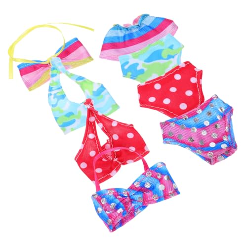 UPKOCH 4 Sätze Teiliges Puppenkleidung für Schwimmbad und Strand Bikinis und Badeanzüge für Puppen und Große Puppen für Fotografie und Sommerabenteuer UPKOCH 4 Sätze Teiliges Puppenkleidung für Schwimmbad und Strand Bikinis und Badeanzüge für Puppen und Große Puppen für Fotografie und Sommerabenteuer von UPKOCH
