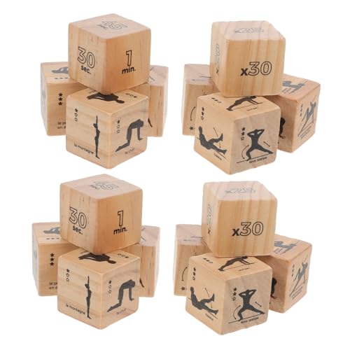 UPKOCH Holz Übung Würfel Yoga Würfel Set Workout Würfel Für Übung Fitness Würfel Spielzeug UPKOCH Holz Übung Würfel Yoga Würfel Set Workout Würfel Für Übung Fitness Würfel Spielzeug von UPKOCH
