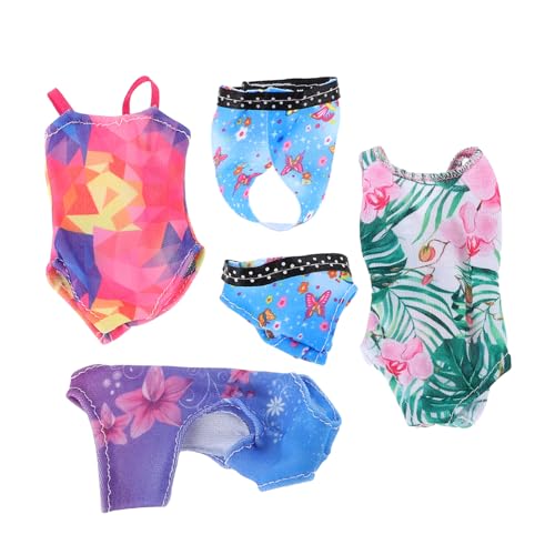 UPKOCH 4 Sets Puppen-bademode-Outfits Für 30cm Puppen: Mini-Sommer-badeanzüge – Entzückende Puppen-Strandkleidung – DIY-minikleid – Miniatur-Badeanzug- von UPKOCH