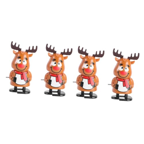UPKOCH 4 Stck. Aufziehspielzeug Rentier mit Beweglichem Kopf Bunte Weihnachtsdeko für Batteriefrei mit Mechanischem Lustiges Partygeschenk und Mitbringsel für Mädchen für UPKOCH 4 Stck. Aufziehspielzeug Rentier mit Beweglichem Kopf Bunte Weihnachtsdeko für Batteriefrei mit Mechanischem Lustiges Partygeschenk und Mitbringsel für Mädchen für von UPKOCH