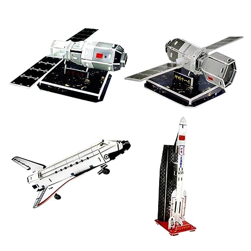 UPKOCH 4-teiliges 3D-Puzzle Aus Papier Für Jungen Und Mädchen Space-Shuttle-modellbausatz Handarbeit Modellbau Papier Handarbeit Satelliten-lernspielzeug-Set UPKOCH 4-teiliges 3D-Puzzle Aus Papier Für Jungen Und Mädchen Space-Shuttle-modellbausatz Handarbeit Modellbau Papier Handarbeit Satelliten-lernspielzeug-Set von UPKOCH