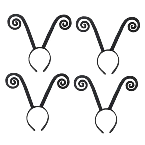 UPKOCH 4 Stück Ameisenantennen-Haarband Halloween-Haar-Accessoire Halloweenkostüm halloween costume halloween kleidung faschings kopfbedeckung stirnband Kostüm Haarband Black von UPKOCH