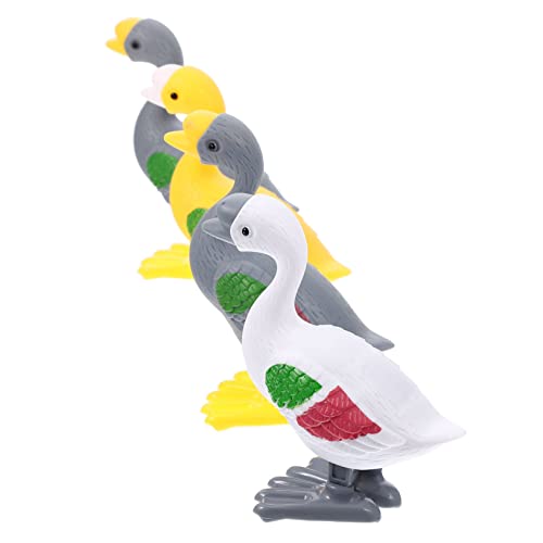 UPKOCH 4 Stück Aufzieh Tierspielzeug Wind ziehen um Tiere interaktives kinderspielzeug Funny Toys Schwan-Uhrwerk- Gänse-Sprungspielzeug Plastik von UPKOCH
