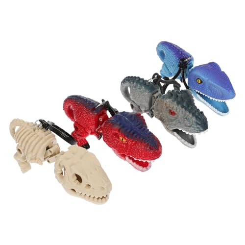 UPKOCH 4stücke Interaktive Dinosaurier Spielzeug Teleskopisch Decompression Niedlicher Schlüsselanhänger Für Kreative Handspielzeuge Konzentration Und Motorik von UPKOCH