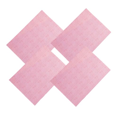 UPKOCH 4 Stück Doll House Mini Selbstkleber Tapete Miniaturen Mini-Haus Puppenhäuser klein Größe puppenhaus für Minihäuser Miniatur-Dielendekoration Bodenaufkleber Papier Hellbraun von UPKOCH