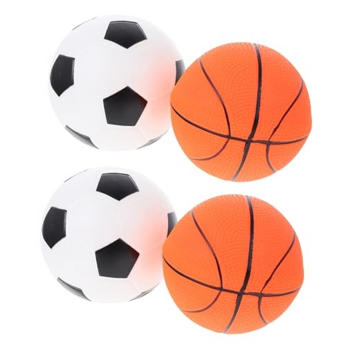 UPKOCH 4 Stück Fußball-Basketball- für kinderspielzeug Children Toys Toys aufnäher Fussball aufblasbares aufblasbare Bälle Simulationsbälle PVC von UPKOCH
