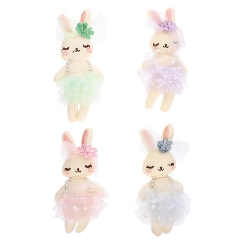 UPKOCH 4 Stück Häschen-stofftier, Mini-plüschpuppe, Osterhasen-dekospielzeug, Ornament für Partygeschenke, Kinder Und Heimdekoration UPKOCH 4 Stück Häschen-stofftier, Mini-plüschpuppe, Osterhasen-dekospielzeug, Ornament für Partygeschenke, Kinder Und Heimdekoration von UPKOCH