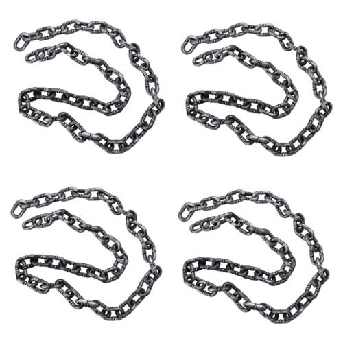 UPKOCH 4 Stück Halloween Deko Kunststoffkette Realistische Fake Chain als Kostüm Requisite für Cosplay Party Dekoration und Halloween Party Zubehör UPKOCH 4 Stück Halloween Deko Kunststoffkette Realistische Fake Chain als Kostüm Requisite für Cosplay Party Dekoration und Halloween Party Zubehör von UPKOCH