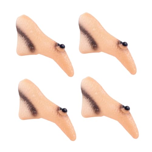 UPKOCH 4 Stück Halloween-hexennasen-Requisiten Weiches Gummi-zubehör Für Hexenkostüme Lustige Nasenmasken Für Halloween-Partys Kostüme von UPKOCH