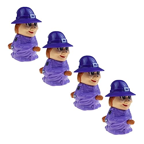 UPKOCH 4 Stück Hexenspielzeug mit Uhrwerk Halloween Halloween Toys Fun Toy Taschenfüller für Halloween Partyspielzeug Uhrwerk für Uhrwerkspielzeug Abs Violett von UPKOCH