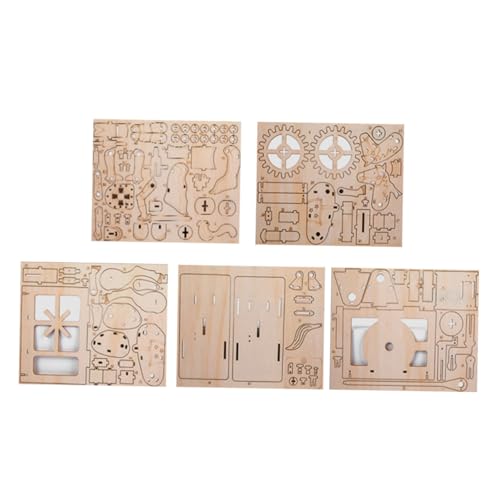 UPKOCH 4 Stück Holzpuzzle Mechanische Rätsel Für Schreibtischdekoration Mechanische Puzzles Aus Holz Stereoskopisches Puzzle Denksportaufgaben Aus Holz Hölzern Dreidimensional 3D Zubehör von UPKOCH