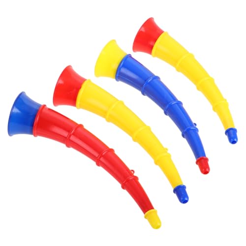 UPKOCH 4 Stück Hornspielzeug Ochsenhorn Trompetenspielzeug Party Geräuschmacher Kindergarten Musikinstrument Lauter Ton Fußballhorn Trompeten Geräuschmacher Jubelhörner Massen von UPKOCH