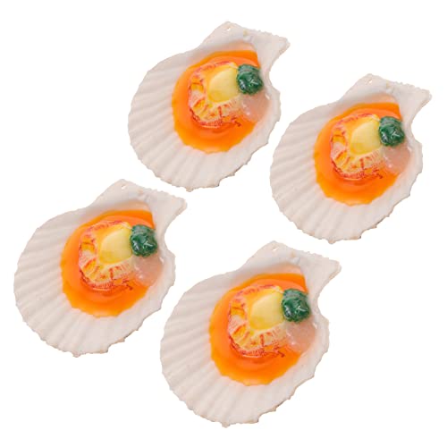 UPKOCH 4 Stück Jakobsmuschelmodell Simulationsdekoration Meeresfrüchte-Fake-Modell Fischspielzeug Für Simulation Lebensmittelmodell Simulationsfutter Aquariumdekorationen PVC UPKOCH 4 Stück Jakobsmuschelmodell Simulationsdekoration Meeresfrüchte-Fake-Modell Fischspielzeug Für Simulation Lebensmittelmodell Simulationsfutter Aquariumdekorationen PVC von UPKOCH