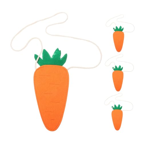 UPKOCH 4 Stücke Ostern Karotte Geldbörse Für Mädchen Ostern Party Zubehör Umhängetasche Karotte Thema von UPKOCH