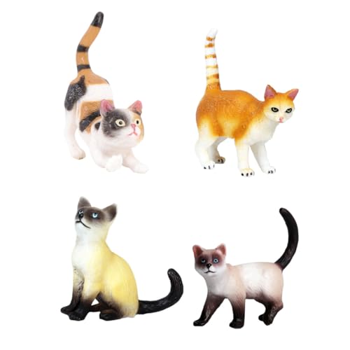 UPKOCH Spielzeugkatze 4 Stück Realistische Katzenmodelle Figuren und Sicher Zum Fotografieren und Sammeln UPKOCH Spielzeugkatze 4 Stück Realistische Katzenmodelle Figuren und Sicher Zum Fotografieren und Sammeln von UPKOCH