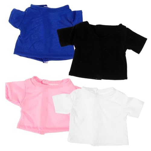 UPKOCH Süße Puppenkostüme 4-teiliges Bären-t-Shirt Wendbare Stofftierkleidung Für Puppendekoration von UPKOCH