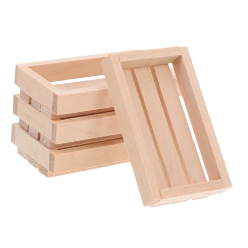 UPKOCH 4 Stück Maßstab Robuste Mini aufbewahrungskörbe aus Holz für Puppenhaus Vielseitige Dekoration für Mikro landschaften und Feengarten UPKOCH 4 Stück Maßstab Robuste Mini aufbewahrungskörbe aus Holz für Puppenhaus Vielseitige Dekoration für Mikro landschaften und Feengarten von UPKOCH