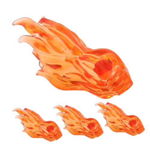 UPKOCH 4 Stück Mini Bauklötze für Kreative Spielaccessoires mit Feuer Punch Effekten Lehrreiche Konstruktionsspielzeuge für Fantasievolles von UPKOCH