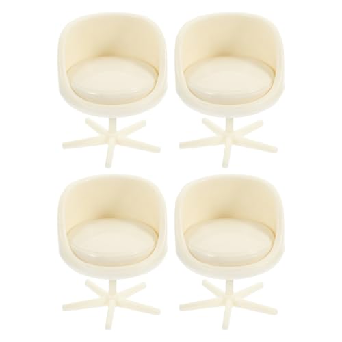 UPKOCH 4 Stück Mini-Bürostuhl puppenhauszubehör puppenmöbel Miniaturmöbel für Modellbau Miniaturstuhl für Bastelprojekte Modellstuhl Desktop-Mini-Möbel entzückender Miniaturstuhl Abs Weiß UPKOCH 4 Stück Mini-Bürostuhl puppenhauszubehör puppenmöbel Miniaturmöbel für Modellbau Miniaturstuhl für Bastelprojekte Modellstuhl Desktop-Mini-Möbel entzückender Miniaturstuhl Abs Weiß von UPKOCH