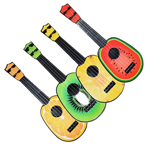 UPKOCH 4 Stück Mini Gitarre Set Teiliges Früchte Design Ukulele Musikinstrument für Pädagogisches Musikverständnis und Kreativität Wassermelone Ananas UPKOCH 4 Stück Mini Gitarre Set Teiliges Früchte Design Ukulele Musikinstrument für Pädagogisches Musikverständnis und Kreativität Wassermelone Ananas von UPKOCH