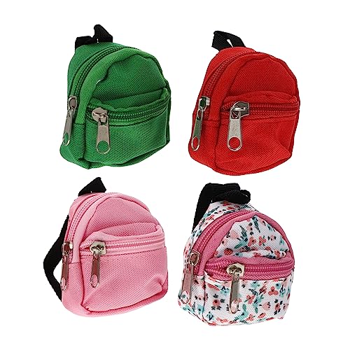 UPKOCH 4 Stück Mini-puppenrucksack-Modell Mini-Schultasche Ornament Für Puppenhaus-Dekoration Kleinkind-Baby-puppenzubehör UPKOCH 4 Stück Mini-puppenrucksack-Modell Mini-Schultasche Ornament Für Puppenhaus-Dekoration Kleinkind-Baby-puppenzubehör von UPKOCH