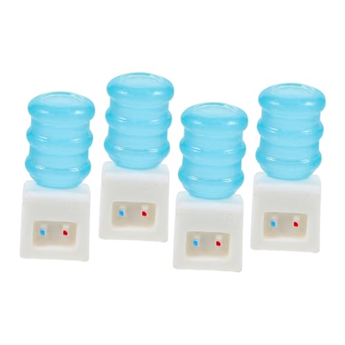 UPKOCH 4 Stück Mini Wasserspender Das Trinkbrunnen Modell Kleiner Wasserspender Für Mini Küchengeräte Modell Lustiges Wasserspender Modell Puppenhaus Kunststoff von UPKOCH