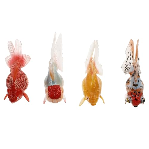 UPKOCH 4 Stück Mini-koi-Fische, Künstliche Goldfischfiguren, Realistische Schwimmende Kunstfische für Aquarium, Teich, Feengarten-Dekoration UPKOCH 4 Stück Mini-koi-Fische, Künstliche Goldfischfiguren, Realistische Schwimmende Kunstfische für Aquarium, Teich, Feengarten-Dekoration von UPKOCH