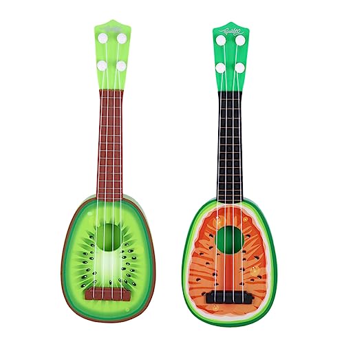 UPKOCH 4 Stück Mini-Obstgitarre Kinderspielzeug kinderinstrumente Kindermusikinstrument Vintage-Spielzeug Gitarren Spielzeuge Plastikinstrument Musikinstrument-Spielzeug einzigartig von UPKOCH