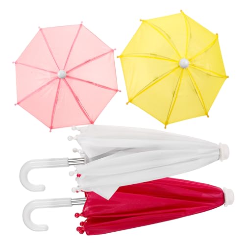 UPKOCH 4 Stück Miniatur Puppenhaus Regenschirm Bunte Miniatur Schirme Zubehör für Puppenhaus Dekoration und Figuren Accessoire UPKOCH 4 Stück Miniatur Puppenhaus Regenschirm Bunte Miniatur Schirme Zubehör für Puppenhaus Dekoration und Figuren Accessoire von UPKOCH