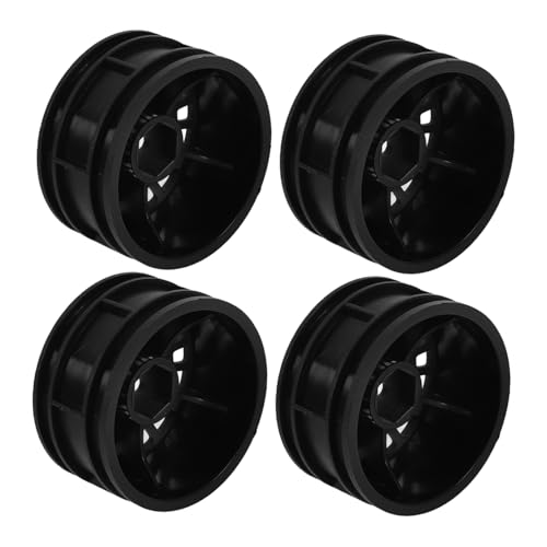 UPKOCH 4 Stück Modell Radnabe kleine Spielzeugreifen Rennwagenreifen RC-Auto-Reifen Schwarz Reifen ferngesteuertes Auto für Teenager RC-Autoreifen Nylon-Kunststoff Black von UPKOCH