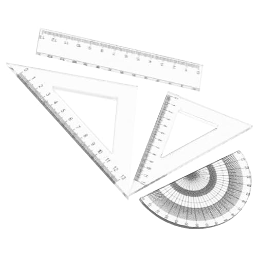 UPKOCH 4 Stück Plastikmeldermodell Miniatur Puppenhaus deko Szenenzubehör Miniture - Mini-Hausherrscher Mini-Lineal kleine Lernhilfe kleines Hauszubehör Mini- von UPKOCH