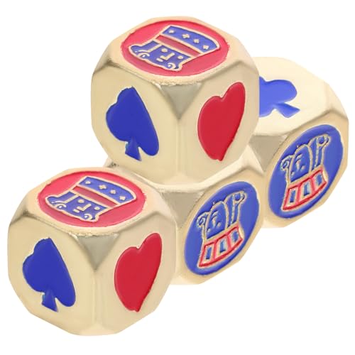 UPKOCH 4 Stück Pokerwürfel aus Metall Blau Deck Würfelspiel Punktwürfel mit runden Ecken Partyspiel Metallwürfel Bar-Würfel- Festival Würfel Zinklegierung Golden UPKOCH 4 Stück Pokerwürfel aus Metall Blau Deck Würfelspiel Punktwürfel mit runden Ecken Partyspiel Metallwürfel Bar-Würfel- Festival Würfel Zinklegierung Golden von UPKOCH