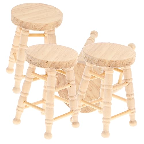 UPKOCH 4 Stück Puppenhaus Hocker Miniatur Barthekenstühle Miniaturpuppen Für Kinderspielzeug Puppenhaus Zubehör Mini-hocker Mini-Dekoration Fotodekoration Hölzern Khaki UPKOCH 4 Stück Puppenhaus Hocker Miniatur Barthekenstühle Miniaturpuppen Für Kinderspielzeug Puppenhaus Zubehör Mini-hocker Mini-Dekoration Fotodekoration Hölzern Khaki von UPKOCH