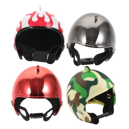 UPKOCH 4stücke Hühner-helme Für Vögel Lustige Mini-Kopfbedeckungen Für Haustiere Robuster Schutz Für Hühner Und Papageien Kreative Vogel-Accessoires von UPKOCH