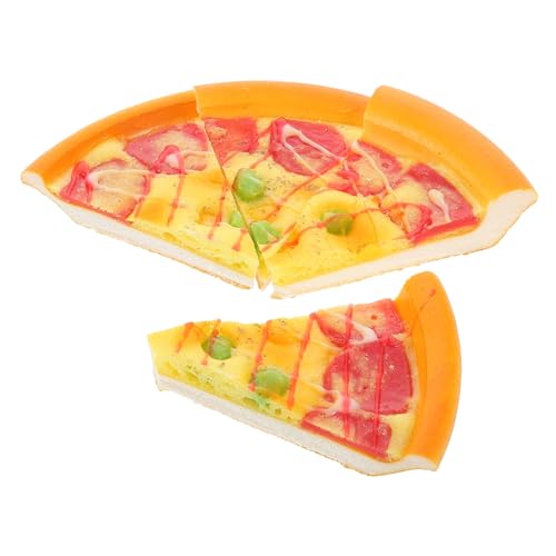 UPKOCH 4 Stück Realistisches PU Pizza Slice Modell Spielküche Zubehör für Kinderküche Dekoration für Fantasievolles Kochen und Weihnachtsdeko UPKOCH 4 Stück Realistisches PU Pizza Slice Modell Spielküche Zubehör für Kinderküche Dekoration für Fantasievolles Kochen und Weihnachtsdeko von UPKOCH