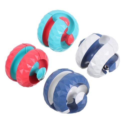 UPKOCH 4 Stück Rotierendes Puzzle-Ball-fidgetspielzeug Stressabbau Gehirntrainer für Erwachsene Tragbares Büro Reise von UPKOCH