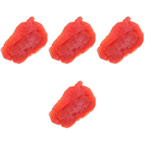UPKOCH 4 Stück Schweinefleischimitat Spielzeug simuliertes Schweinefleisch gefälschtes Fleisch Modelle gefälschtes Essen Essensrequisiten realistisches Essen Steak Lebensmittel schmücken von UPKOCH