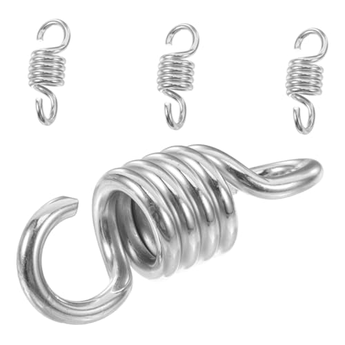 UPKOCH 4 Stück Schwingfeder Hochleistungs-hängemattenfeder Schaukelstuhl Feder Stuhlfeder Hängesessel Frühling Hängematten-schaukelfeder Federn Für Schaukel Silber Federstahl UPKOCH 4 Stück Schwingfeder Hochleistungs-hängemattenfeder Schaukelstuhl Feder Stuhlfeder Hängesessel Frühling Hängematten-schaukelfeder Federn Für Schaukel Silber Federstahl von UPKOCH