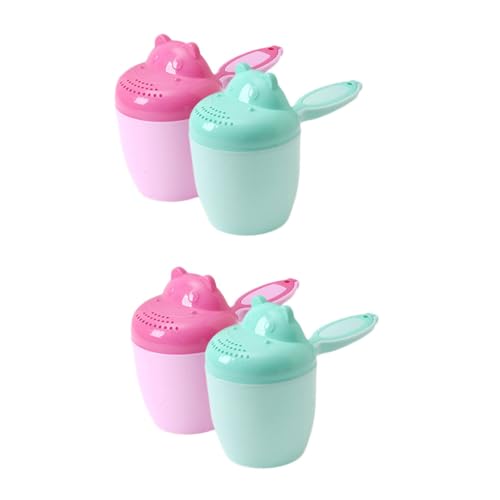UPKOCH 4 Stück Shampoo-Becher Für Waschen Wassergläser Shampoo-spülbecher -dusche-versorgung -duschbecher Badewasser Tasse Babylöffel Dusche Pp Wiederverwendbar von UPKOCH