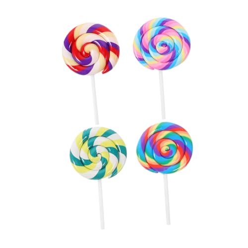 UPKOCH 4 Stück Simulation Lutscher geburtstagsdekoration karnevalsdekoration Süßigkeiten Requisiten Bunte süße Lollipop-Anhänger aus Polymerton Bunte lutscherstöcke Polymer-Ton UPKOCH 4 Stück Simulation Lutscher geburtstagsdekoration karnevalsdekoration Süßigkeiten Requisiten Bunte süße Lollipop-Anhänger aus Polymerton Bunte lutscherstöcke Polymer-Ton von UPKOCH