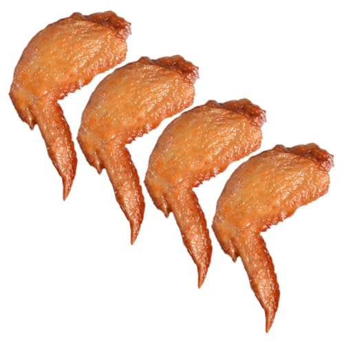 UPKOCH 4 Stück Simulierte Hühnerflügel Dekorationen Für Aquarien Hühnerstall Schaukel Zur Bereicherung Von Hühnern Hühnerzubehör Huhn Gefälschtes Aquarium PVC Brown UPKOCH 4 Stück Simulierte Hühnerflügel Dekorationen Für Aquarien Hühnerstall Schaukel Zur Bereicherung Von Hühnern Hühnerzubehör Huhn Gefälschtes Aquarium PVC Brown von UPKOCH