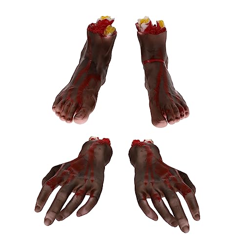 UPKOCH 4 Stück Simulierte blutige Prothese gefälschte menschliche Organe Kostüm Maske Halloween Fake Blood Halloween Horror deko Fußstützen menschliche hände für Halloween Vinyl UPKOCH 4 Stück Simulierte blutige Prothese gefälschte menschliche Organe Kostüm Maske Halloween Fake Blood Halloween Horror deko Fußstützen menschliche hände für Halloween Vinyl von UPKOCH