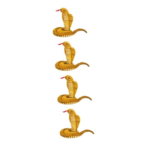 UPKOCH 4 Stück Streich-Schlange-Spielzeug Halloween Dekoration Halloween-Dekoration -Umarmungsschlange Stoffhunde für Kinder Tier Spielzeuge künstliche Plüschschlange Streichmodell von UPKOCH