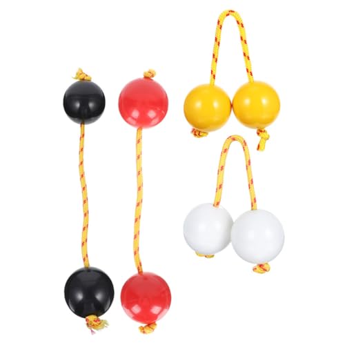 UPKOCH 4 Stück Teiliges African Hand Shaker Aslatuas Rhythmischer Ball mit Einzigartigem Drehdesign Fördert Fingerfertigkeit und Rhythmusgenauigkeit Geeignet für Erwachsene und von UPKOCH