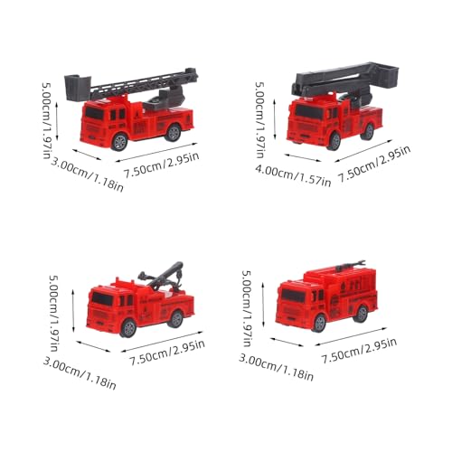 UPKOCH 4 Stück Teiliges Feuerwehrspielzeug mit Zugfunktion Realistische Löschfahrzeuge in Bunten Designs Fördert Fantasievolles und Lernen für Jungen und Mädchen UPKOCH 4 Stück Teiliges Feuerwehrspielzeug mit Zugfunktion Realistische Löschfahrzeuge in Bunten Designs Fördert Fantasievolles und Lernen für Jungen und Mädchen von UPKOCH