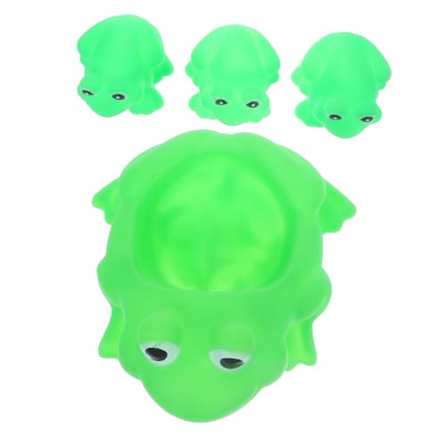 UPKOCH 4 Stück Teiliges Frosch Badespielzeugset für und Sicher Vinyl für Badewanne und Dusche Fördert Spielspaß und Beim Baden von UPKOCH