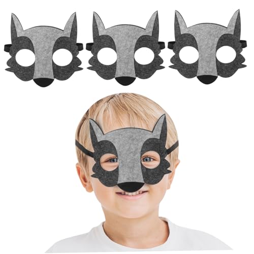 UPKOCH 4 Stück Teiliges Halbgesichts Wolfsmaske aus Filz Leichte Cosplay Masquerade für Halloween Karneval Fasching und Party Atmungsaktiv Komfortabel und Langlebig UPKOCH 4 Stück Teiliges Halbgesichts Wolfsmaske aus Filz Leichte Cosplay Masquerade für Halloween Karneval Fasching und Party Atmungsaktiv Komfortabel und Langlebig von UPKOCH